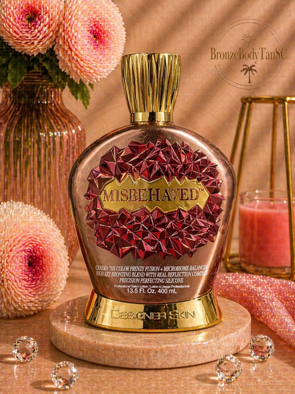 ☀️ Misbehaved ☀️ Designer Skin - 70X Bronzing Tanning Lotion 13.5 oz NEW